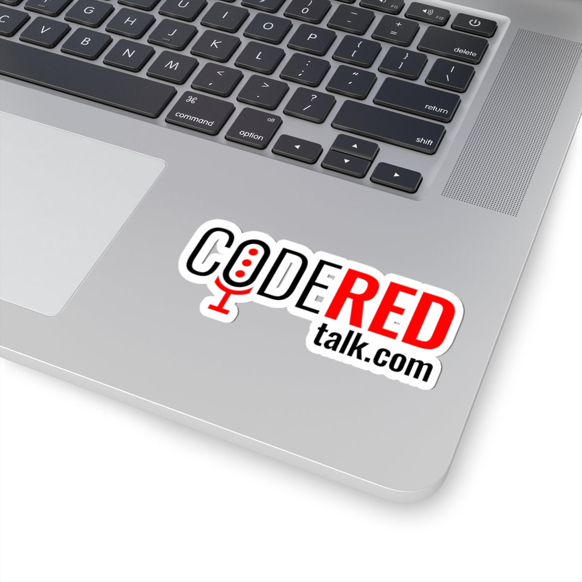 CODE RED Talk Microphone Kiss-Cut Stickers - Perfect for Podcasters & Creators